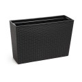 KWIETNIK WERBENA rattan czarny